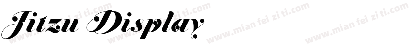 Jitzu Display字体转换